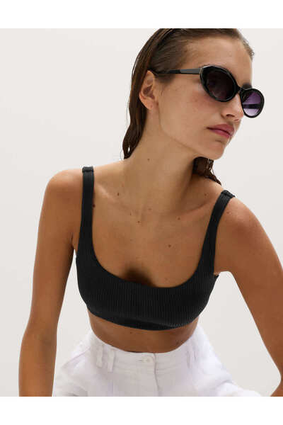 Marks & Spencer Dokulu Scoop Yaka Bikini Üstü
