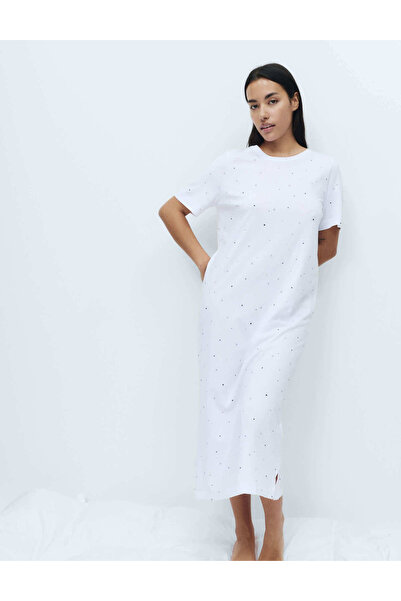 Marks & Spencer Cool Comfort Baskılı Uzun Gecelik