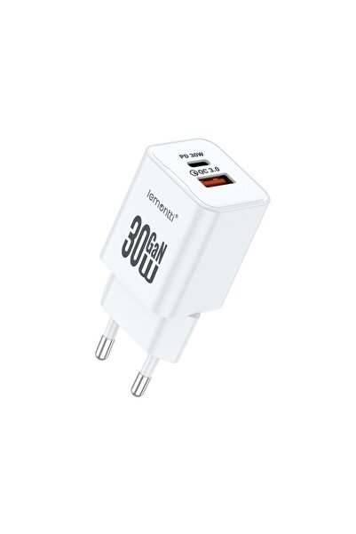 lemontti Încărcător de perete GaN cu două porturi, 1x Type-C și 1x USB-A, 30W...