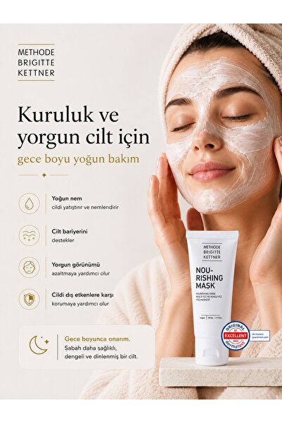 Methode Brigitte Kettner Nourishing Mask 50 ml – Besleyici ve Yenileyici Yüz ...