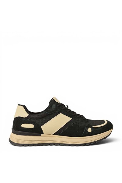 OTTER Pantofi sport bărbătești, OTTER, E660005A negru, piele întoarsă 42