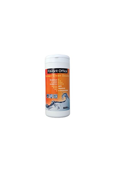 OEM LCD/TFT screen cleaning wipes and other monitors, 100/box (50 wet/50 dry)...