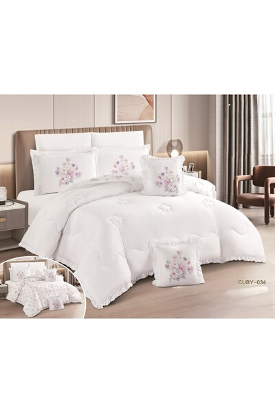 Sweet Dreams Decoration Microfiber Double-Sided Summer Quilt and Sheet Set, F...