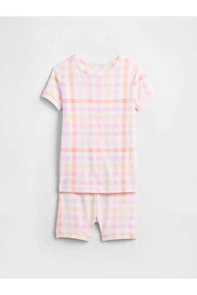 GAP Bebek Pembe %100 Organik Pamuk Pijama Takım