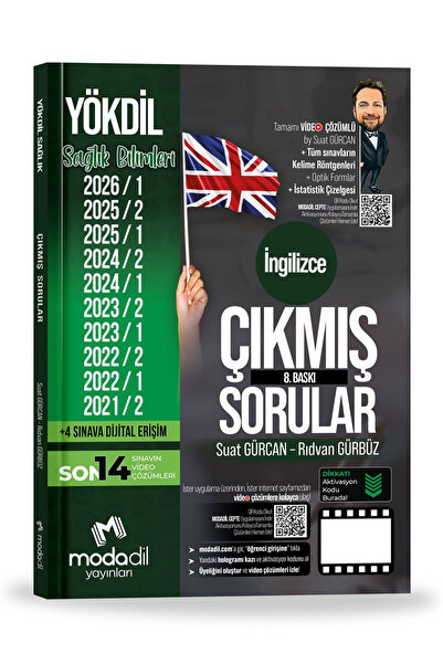 Modadil Yayınları Modadil Yayınları YÖKDİL SAĞLIK Çıkmış Sorular Tamamı Video...