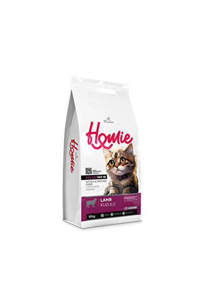 Homie Mother & Baby Anne ve Bebek Kediler İçin Kuzulu Kedi Maması 12 Kg