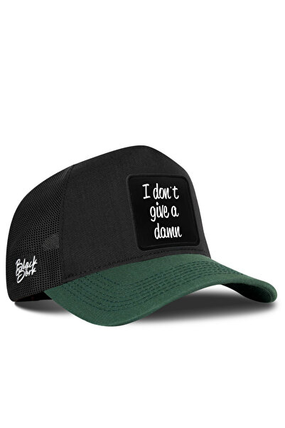 BlackBörk قبعة سائق الشاحنة I Don't Give A Damn Cordura باللون الأخضر البترول...