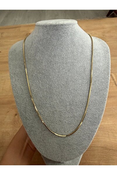 XUPING JEWELRY TuelaTaki /Xuping Jewelry Minimal Zincir Kolye 14 Ayar Renginde