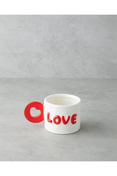English Home Love More Stoneware Mug 400 ml Pink