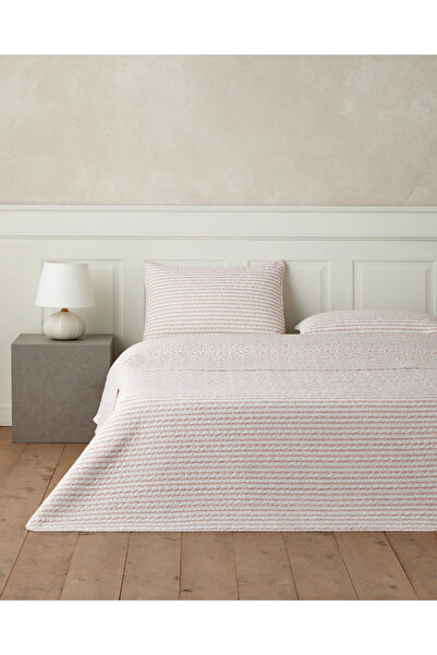 English Home Belle Band Çift Kişilik Yatak Örtüsü Takımı 200x220 cm Pembe