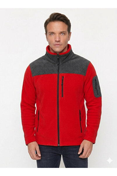 PandaForma Red Unisex Pocket Fleece