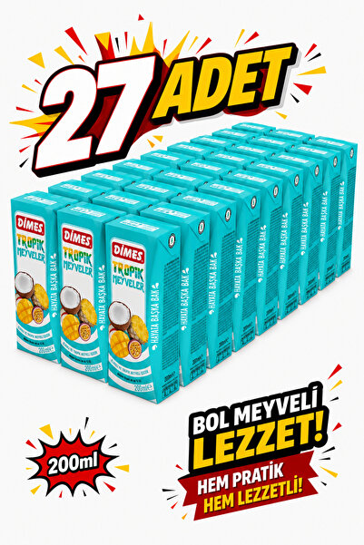 Dimes TROPİK MEYVELER 200 ML X 27 ADET