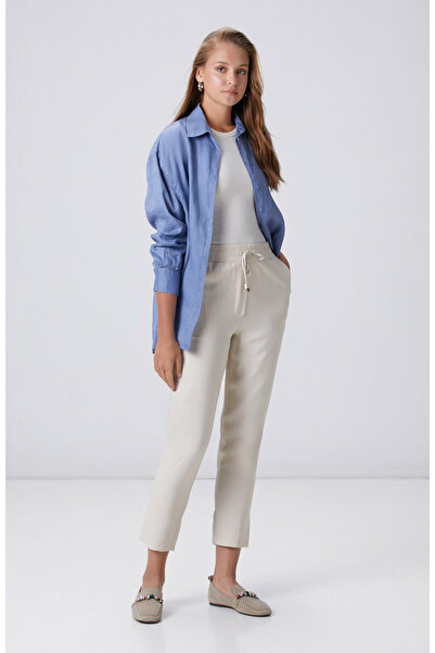 Network Bej Diyagonal Basic Jogger Pantolon