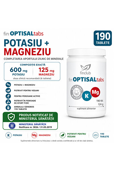 Finclub Supliment alimentar fin Optisaltabs, 190 tablete, supliment alimentar...