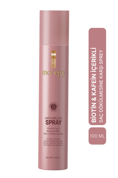 MOOQXYLIFE Biotin & Kafein İçerikli Saç Dökülmesine Karşı Sprey 100 ml – Saç ...