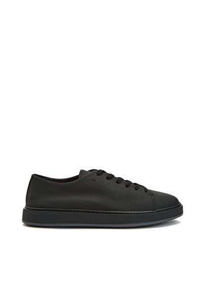 Network Siyah Erkek Deri Sneaker