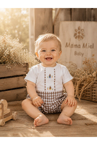 Mama Miel Baby Pötikare Soft Series Hand Embroidered Carrot Rabbit Summer Bab...