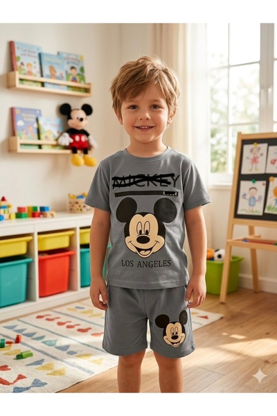 ZEYBABY costum de vară pentru băieți din bumbac pieptănat