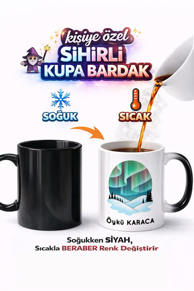 Kirbi Reklam هدية كوب سحري من البورسلين مطبوع على الوجهين من Other Northern L...