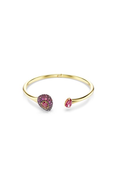 Swarovski Sublima Bileklik, Armut kesim, Kırmızı, 18k altın rengi yüzey