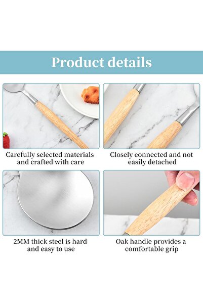 Yelajoy 2 Pcs Serving Spoon and Fork Set, ABS Plastic, Resisting Discoloratio...