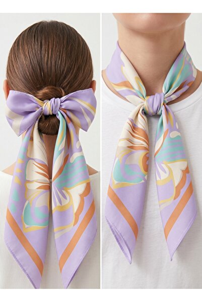 Sisley FLORA DESENLİ BANDANA -2018-47*47