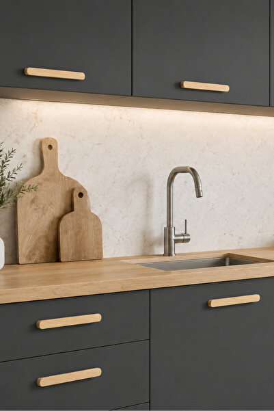 Wholewood Ahşap Dolap Kulpu Elegans 64 Mm Ahşap Rengi