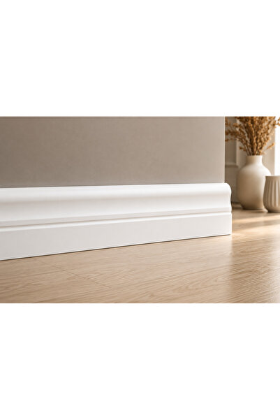 Emek Yapı Yalı Serisi Lake Beyaz U Model 10cm PVC Süpürgelik