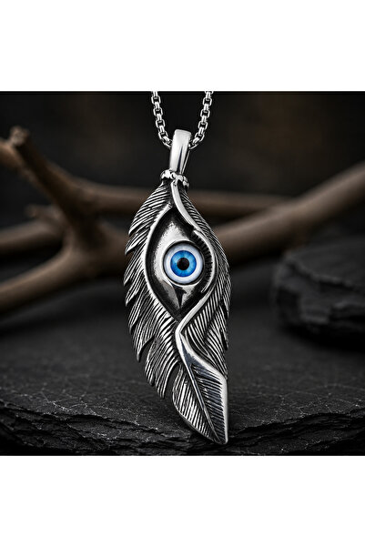 voyageaccessory Stainless Steel Unisex Protective Design Jewelry Blue Evil Ey...