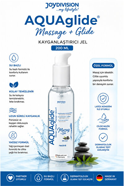 Joy Division Aquaglide Massage Glide 200 Ml Kayganlaştırıcı Jel