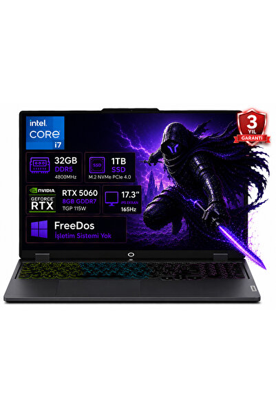 LENOVO LOQ 17IRX10 83JH00CNTR-02 i7-13650HX 32GB DDR5 1TB SSD RTX5060 8GB TGP...