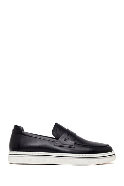 Derimod Loafer din piele neagră pentru bărbați 26SFD676118