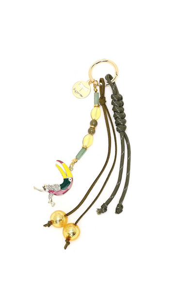 Derimod Kadın Yeşil Boncuklu Metal Charm 000A2D470714