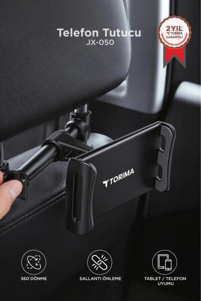 Torima Telefon Tutucu Ayarlanabilir Arka Koltuk Oto Aksesuarları JX050 Siyah