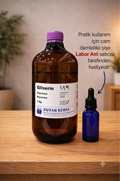 Suvar Kimya Gliserin 1 KG Bitkisel (Pharma Grade)
