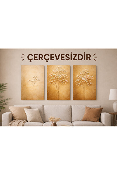 Meröka Çerçevesiz Maybeyla Maroka Premium Modern Otantik Yaşam Alanı Sanat Ko...