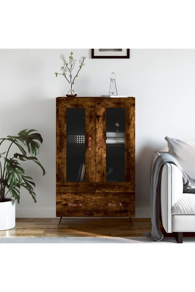 Concept Dulap înalt, stejar afumat, 69,5x31x115 cm, lemn prelucrat