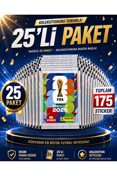 Panini Fifa World Cup 2026 Sticker Pack of 7 Stickers World Cup Collectible S...