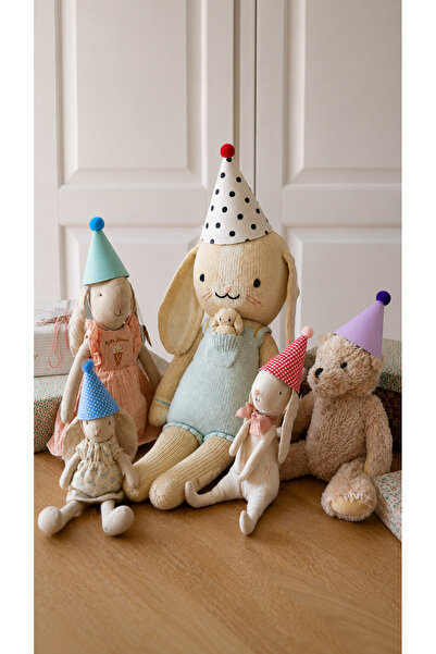 Tiny 6 lı mini Kumaş kukuleta ( 8-10 cm arası) peluşlar oyuncaklar için