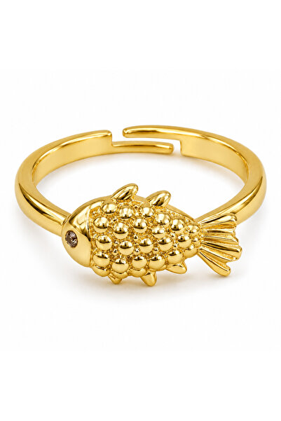 Store Diva Charm Fish Detailed Sparkling Ring