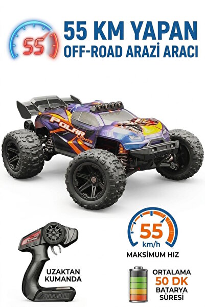 Farbu FARBU 55 KM/H 1:14 Elektrikli 2.4GHz Servo Motor Arazi Araç HS14321-HS1...