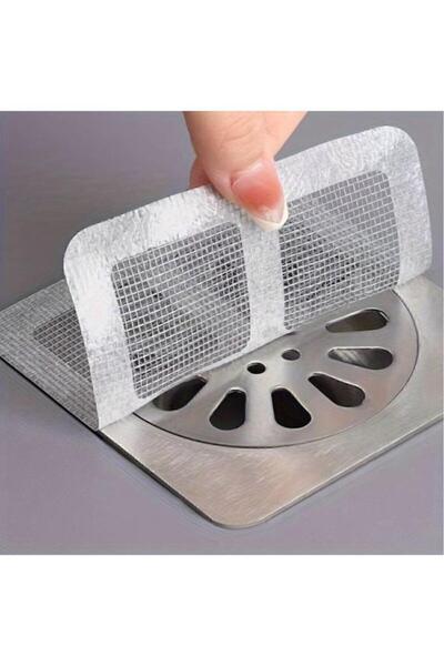 T TRENDLER HOME 4 Adet Yapışkanlı Tek Kullanımlık Banyo Gider Saç Kıl Tutucu ...
