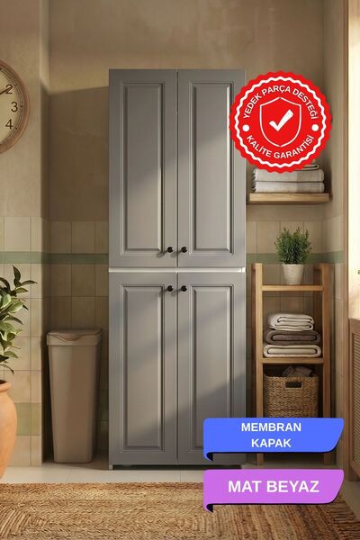 Kenzlife membran çamaşır-kurutma makinesi dolabı roksana gribyz çerçeve 180*7...