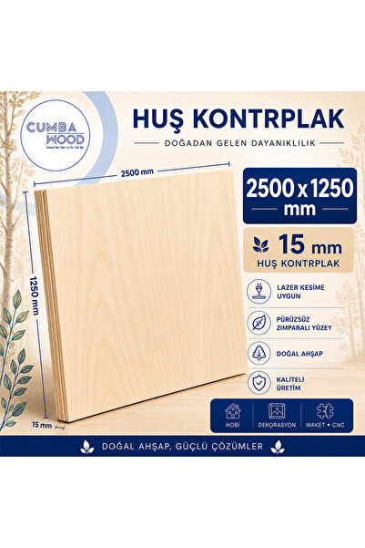 huş kontrplakk Huş kontrplak 2500x1250 15mm