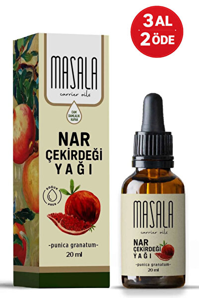 Masala Saf Nar Çekirdeği Yağı 20 Ml. (pomegranate Carrier Oil) Soğuk Pres
