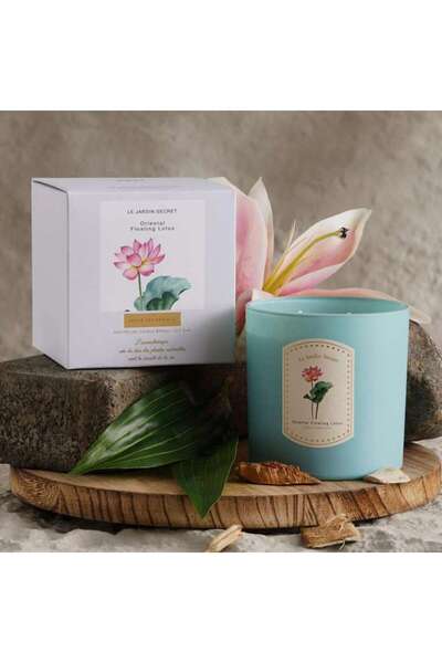 PAN HOME شمعة معطرة عائمة برائحة اللوتس من لي جاردن سيكريت أورينتال 400 جرام ...