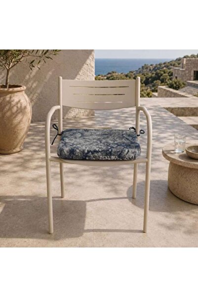 PAN HOME Mix Grey Volcanic Pattern Chair Pad 42x42x5cm 240 Gsm High Qulity Ma...