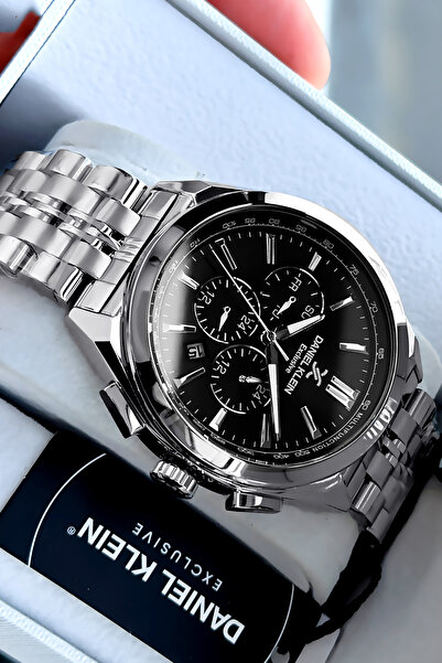 Daniel Klein Premium Exclusive Erkek Kol Saati 3 Atm Su Geçirmez Gümüş Renk Ç...