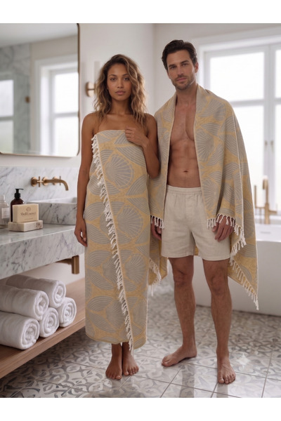 NOE-SOFT HOME PEŞTEMAL,PLAJ-BANYO-SAUNA-HAMAM-%100 PAMUK-MÜSLİN KUMAŞ HAVLU-J...