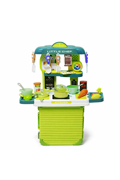 DAT Little Chef Portable Play Kitchen with Light, Sound & Water Features, 20+...
